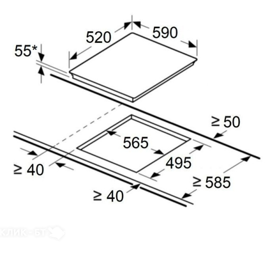 Варочная поверхность MAUNFELD CVI594SF2BK LUX