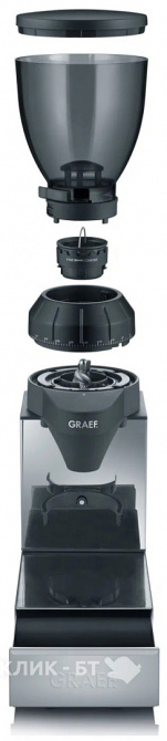 Кофемолка GRAEF CM 850 silber/schwarz