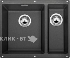 Кухонная мойка Blanco SUBLINE 340/160-U SILGRANIT антрацит (чаша справа) с отв.арм. InFino (арт.5235