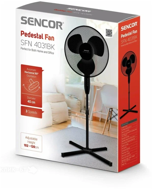 Вентилятор SENCOR SFN 4031BK