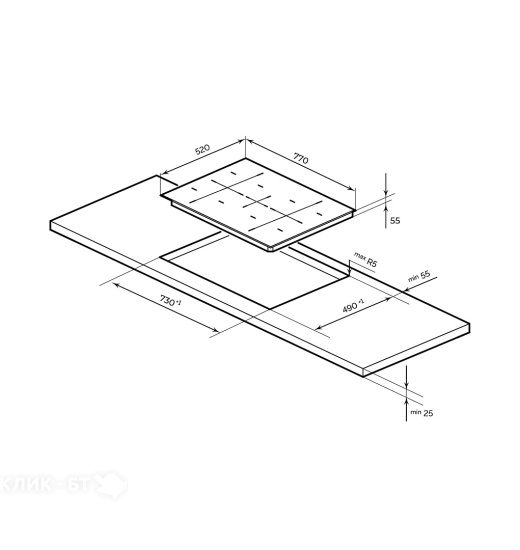 Варочная поверхность MILLEN MIH 702 BL