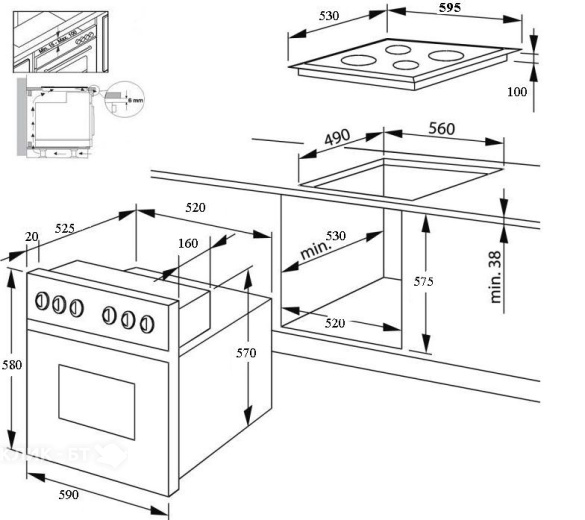 Варочная поверхность RICCI RGN-640WH
