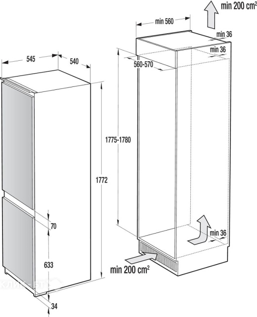 Холодильник GORENJE NRKI418FA0