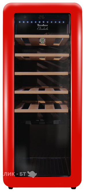 Винный шкаф TESLER CWC-248 RUBY RED LD