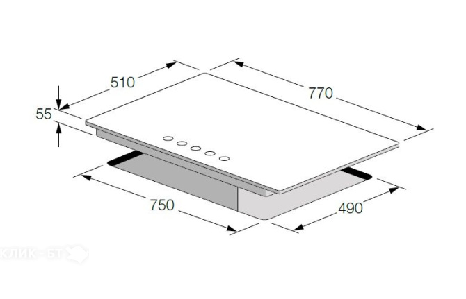 Варочная поверхность FULGOR FCH 775 GWK WH