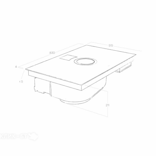 Варочная поверхность ELICA NIKOLATESLA SWITCH GLOW BL/A/83