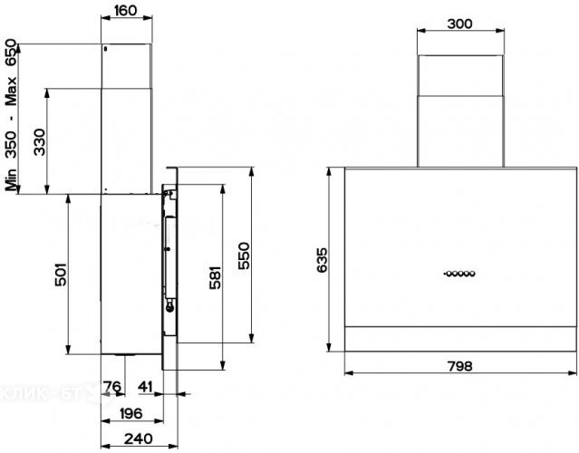 Вытяжка FABER 110.0456.273 FABER TALIKA DGC A80