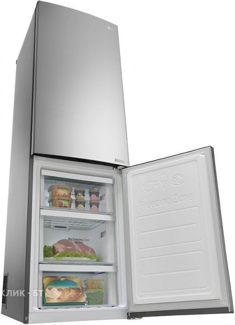 Холодильник LG GB-B59PZGFS серебристый