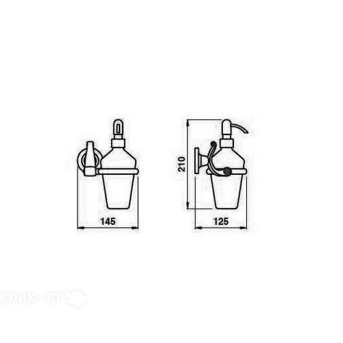 Дозатор BAGNO & ASSOCIATI Operetta ON12851 хром