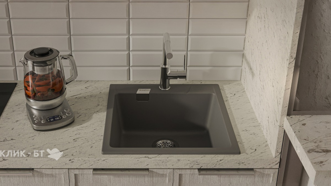 Кухонная мойка RIVELATO RAUM 50 grigio metallizzato