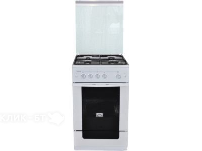 Кухонная плита ЛЫСЬВА гп 400 м2с-2у белая стекянная крышка