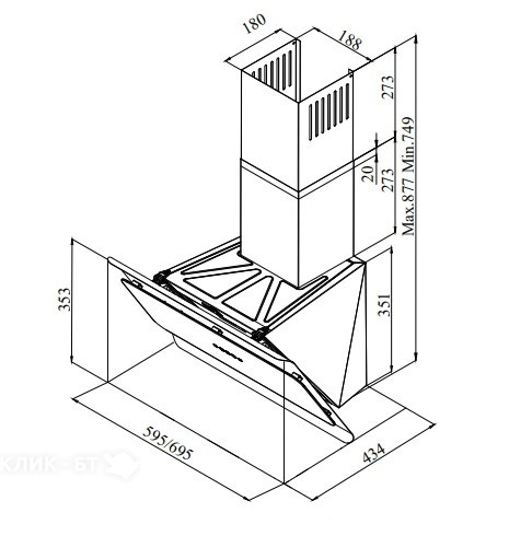Вытяжка SCHAUB LORENZ SLD DG6318