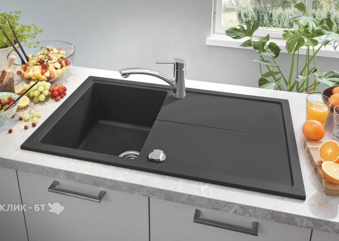 Кухонная мойка GROHE K400 черный гранит 31640AP0