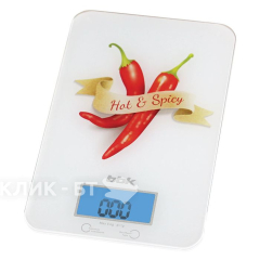 Весы BBK KS106G белый/красный