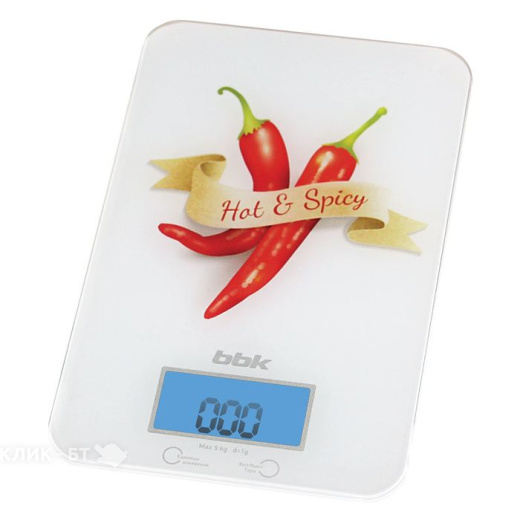 Весы BBK KS106G белый/красный