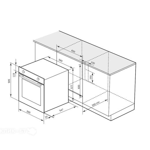 Духовой шкаф MILLEN MEO 6005 BL