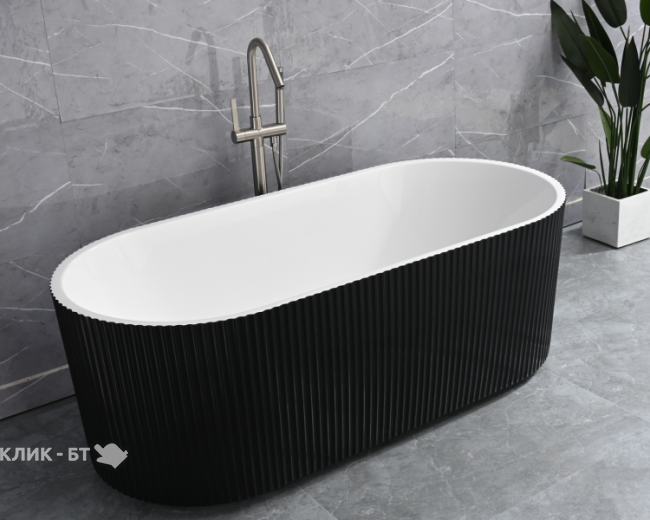 Ванна FRANK F6103 White+Black