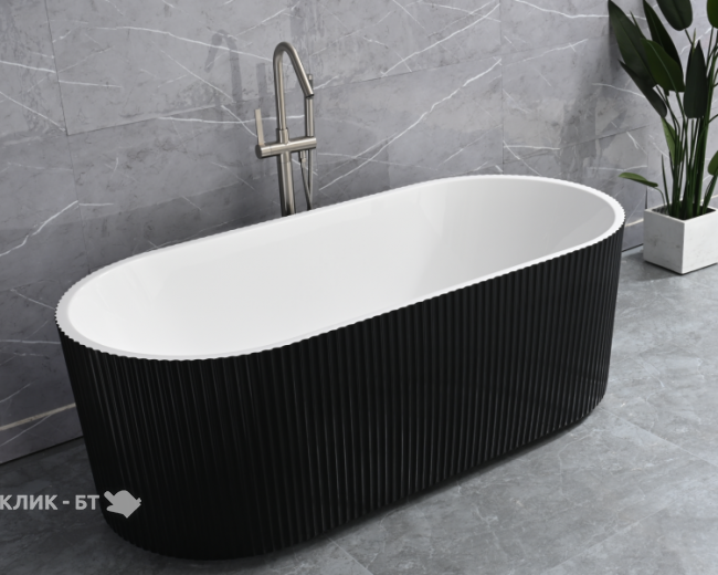 Ванна FRANK F6103 White+Black