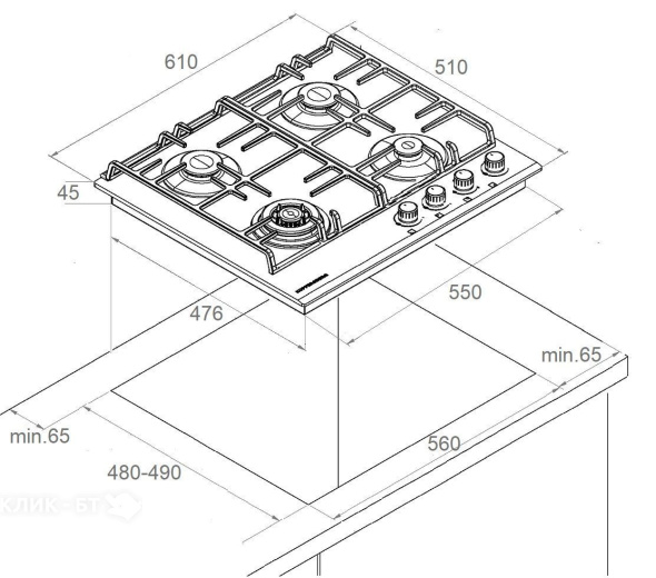 Варочная поверхность KUPPERSBERG FS 63 SG