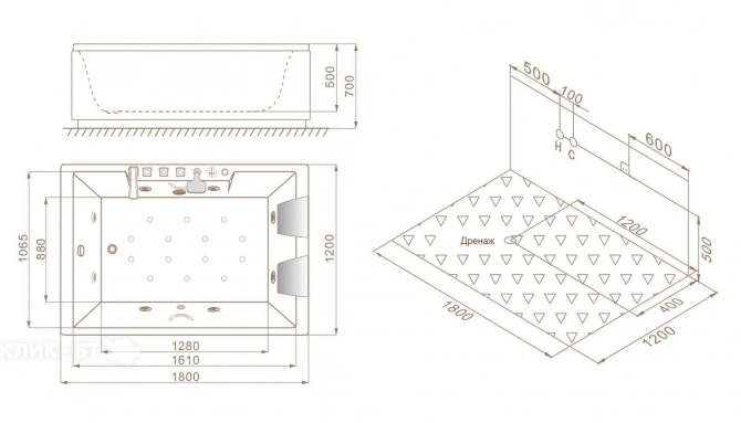 Гидромассажная ванна SSWW AU818R