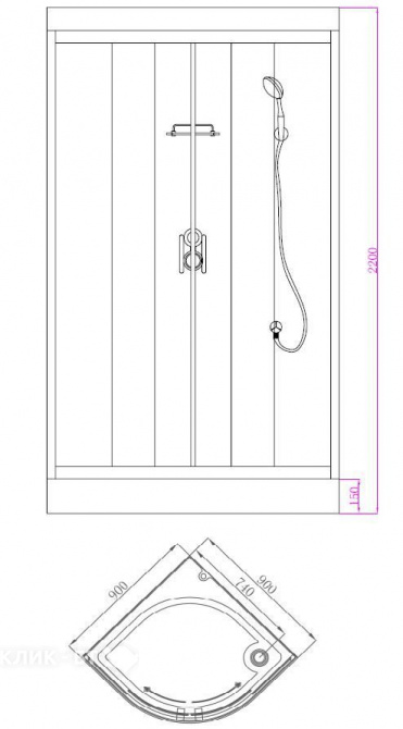 Душевая кабина BAND HOURS Andromeda A