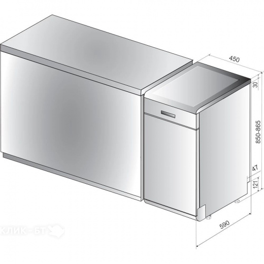 Посудомоечная машина Indesit DSFE 1B10 S