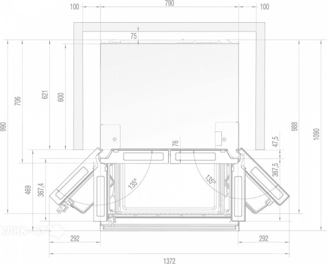 Холодильник GORENJE NRM8181UX