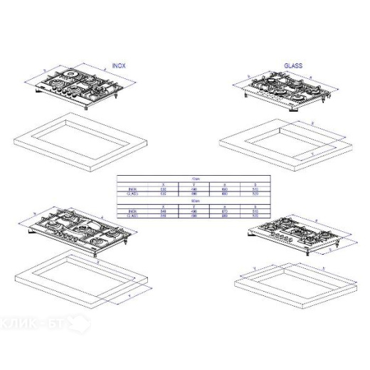Варочная поверхность DELONGHI GABRIELLA 6GW NB