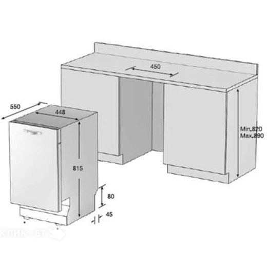 Посудомоечная машина SAMSUNG DW50K4010BB