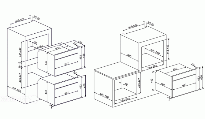 Встраиваемый паровой шкаф SMEG SF4120V