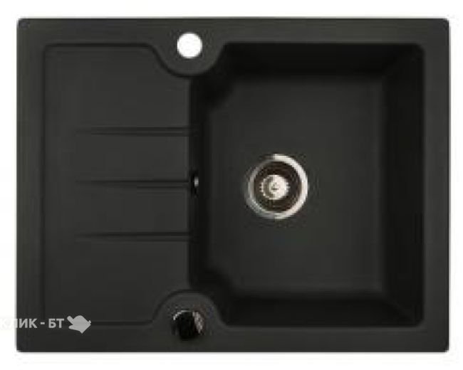 Кухонная мойка KUPPERSBERG modena 1b1d black metal.