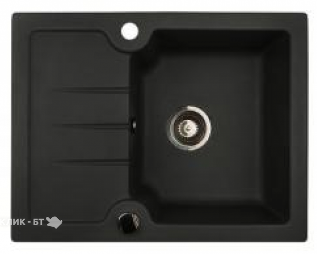Кухонная мойка KUPPERSBERG modena 1b1d black metal.