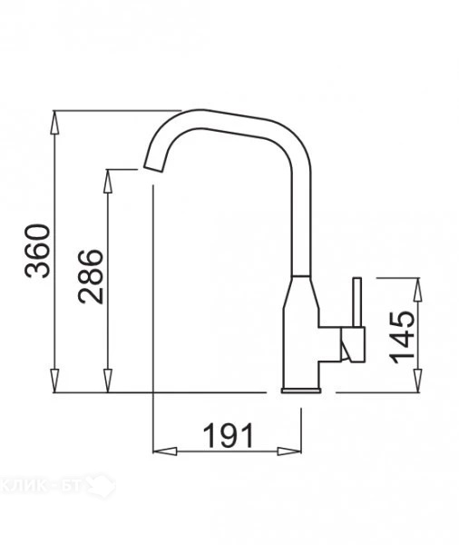 Смеситель ELLECI Dora G48 Cemento