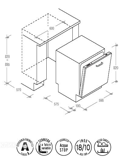 Посудомоечная машина CANDY cdi 3515