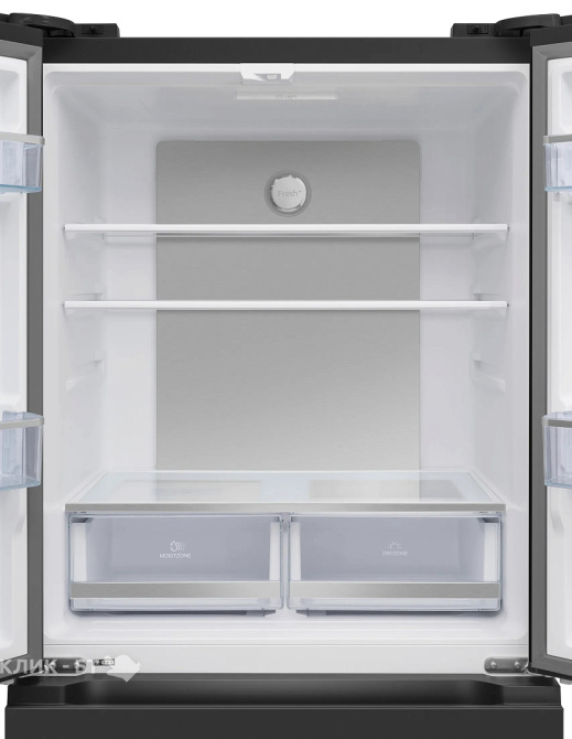 Холодильник MEFERI MFR83BLACK IX TOTAL NO FROST FRENCH DOOR COMFORT