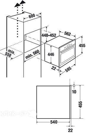 Встраиваемый паровой шкаф KUPPERSBUSCH ekdg 6550.0 w2