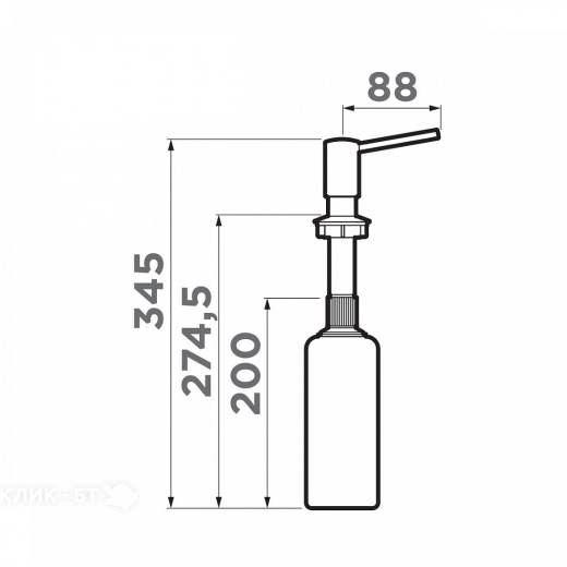 Дозатор OMOIKIRI OM-02-GR (4995036) Leningrad grey