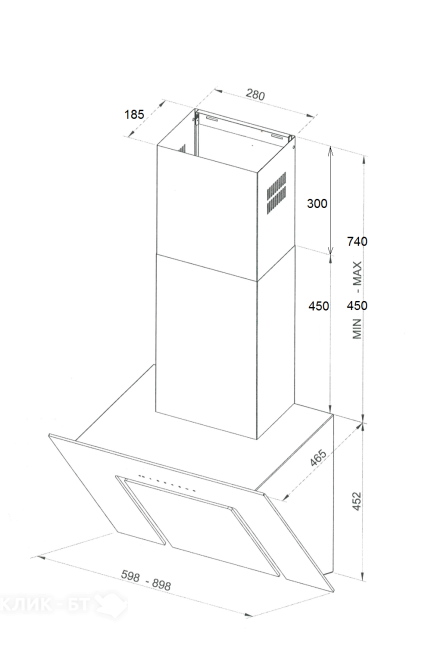 Вытяжка KUPPERSBERG f 660 w