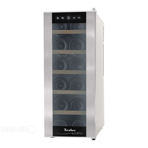 Винный шкаф TESLER WCV-125 SILVER