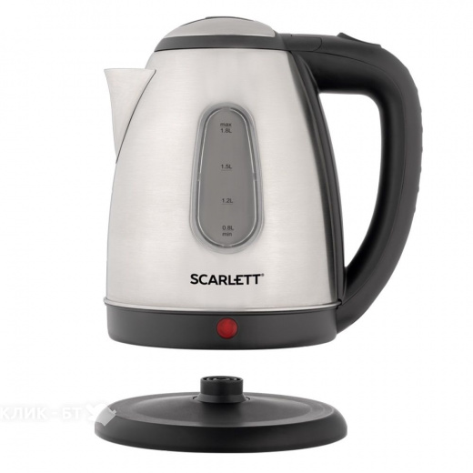 Чайник SCARLETT SC-EK21S88 черный/серебристый