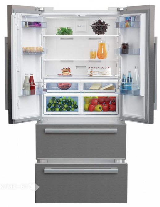 Холодильник Beko GNE 60521 X нержавеющая сталь