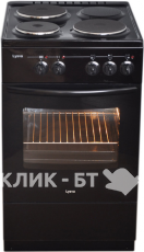 Кухонная плита ЛЫСЬВА эп 301 мс черная, без крышки