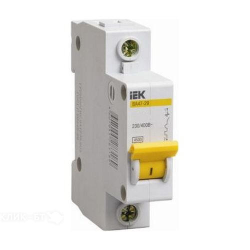 Автоматический выключатель ИЭК ва47-29 1р 10а 4,5ка х-ка с