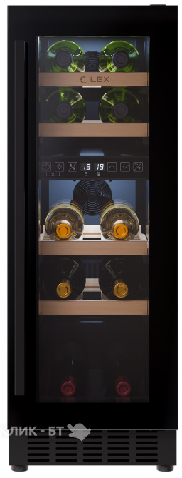 Винный шкаф LEX LWD3017BL dual zone