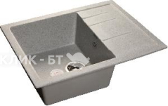 Кухонная мойка GRANFEST Quadro GF-Q650L серый