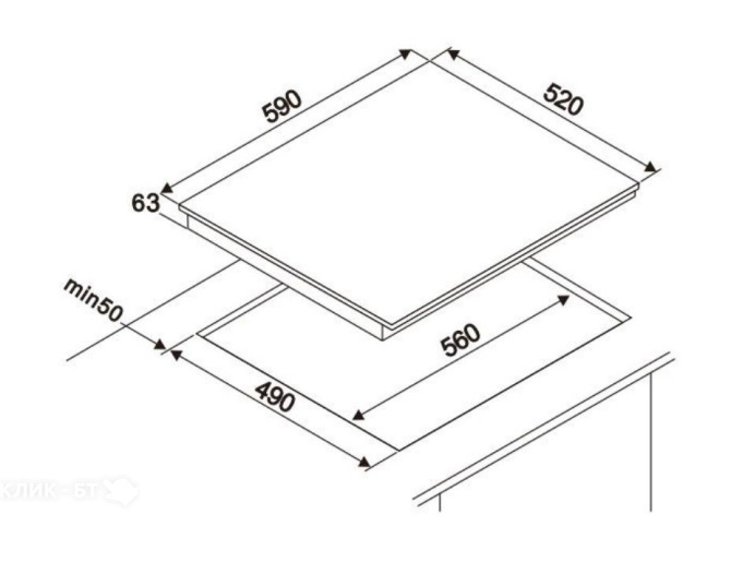 Варочная поверхность DELONGHI ELETTRA 4B0P CR