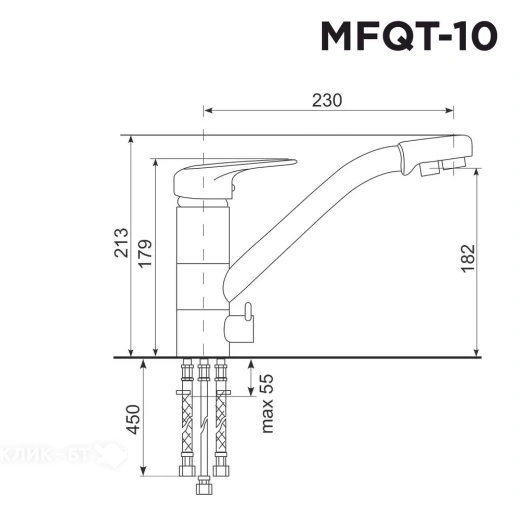 Смеситель MAUNFELD MFQT-10B черный