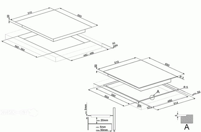 Варочная поверхность SMEG PV364LCN