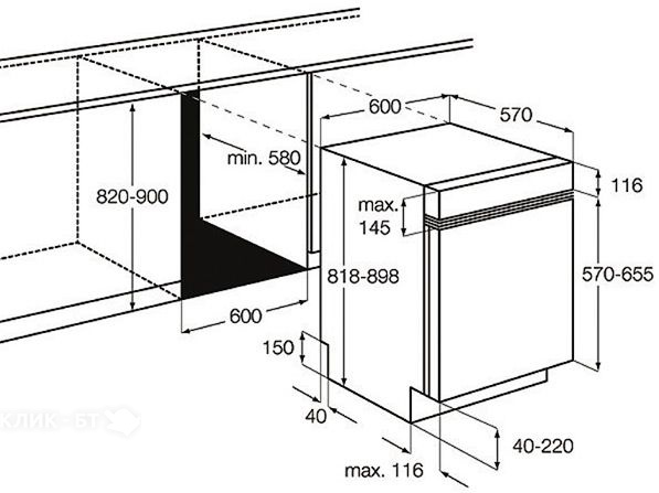 Посудомоечная машина AEG f 7802 rvi1p