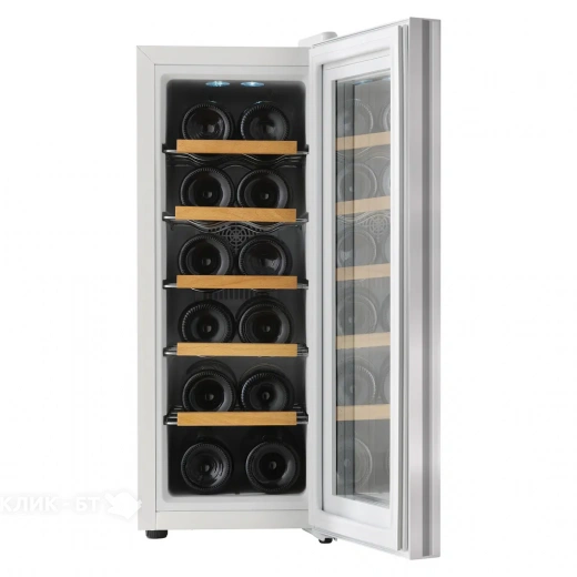 Винный шкаф TESLER WCV-125 SILVER